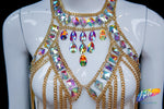 Chained Stone Body Chain, XY3180