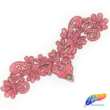 Wing Crystal Rhinestone Iron On Applique, IRA-077