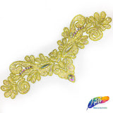 Wing Crystal Rhinestone Iron On Applique, IRA-077