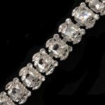 1 1/4" Fancy Colored Octagon Rhinestone Trim, YH-091