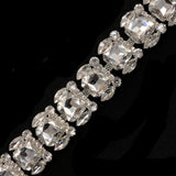 1 1/4" Fancy Colored Octagon Rhinestone Trim, YH-091