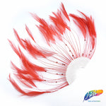 Stripped Hackle Half Pinwheel Feather Pads