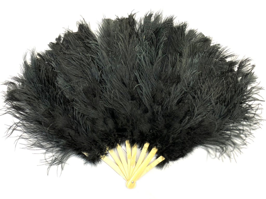 Dark Green Ostrich Drab Feathers