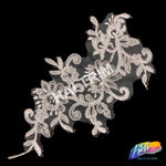 White Embroidered Lace Motif Applique, LAP-09