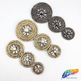 Chained Medallion Rhinestone Applique, BA-029, 030
