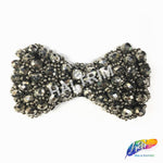 Bow Tie Beaded Rhinestone Applique, BA-007