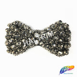 Bow Tie Beaded Rhinestone Applique, BA-007