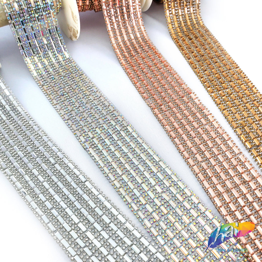 3-Row Crystal Rhinestone Trim, A-003