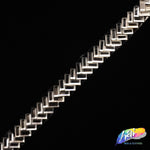 3/8" Herringbone Rhinestone Iron on Trim, IRT-063