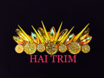Spike Resin Stone Motif Applique, NAS-028