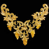Metallic Beaded Sequins Applique, B-4