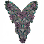 Beaded Sequins Bodice Applique, BSA-02