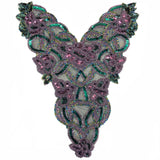 Beaded Sequins Bodice Applique, BSA-02