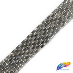 3/4" 8-row Rectangle Rhinestone Iron on Trim, IRT-064