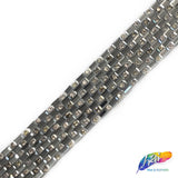 3/4" 8-row Rectangle Rhinestone Iron on Trim, IRT-064