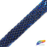 3/4" 8-row Rectangle Rhinestone Iron on Trim, IRT-064