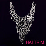 Gel-Back Rhinestone Appliques, Colored Iron-on Crystal Rhinestone Patches, IRA-004