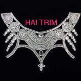 Gel-Back Rhinestone Appliques, Colored Iron-on Crystal Rhinestone Patches, IRA-009
