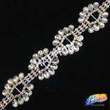 SALE! 1 1/2" Color Acrylic Flower Rhinestone Trim, ACR-014