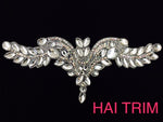 Colored Resin Rhinestone Motif Iron On Applique, IRA-054