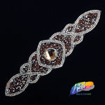 Rhinestone Motif Iron On Applique, IRA-063