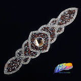 Rhinestone Motif Iron On Applique, IRA-063
