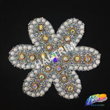 Gel-Back Rhinestone Appliques, Colored Iron-on Crystal Rhinestone Patches, IRA-082