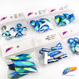 Royal Blue AB Resin Stones, DDAB07
