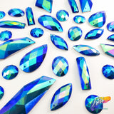 Royal Blue AB Resin Stones, DDAB07