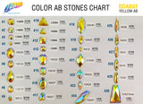 Yellow AB Resin Stones, DDAB03