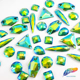 Green AB Resin Stones, DDAB08