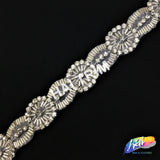 1 1/4" Beaded Crystal Rhinestone Trim (sold by yard piece), BRT-042