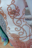 Rhinestone Flower Bodice Applique with Rhinestone Cupchain Fringe, RCN-002