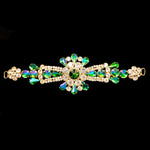 SALE! Fancy Colored Rhinestone Motif Applique, YH-101