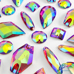 Fuchsia Red AB Resin Stones, DDAB04