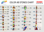 Fuchsia Red AB Resin Stones, DDAB04