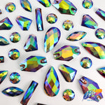 Light Amethyst AB Resin Stones, DDAB06