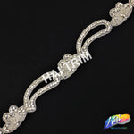 SALE! 1 5/8" Beaded Crystal Rhinestone Trim (sold by yard piece), BRT-034