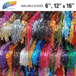 Color AB Sequins Fringe (6" 12" 16"), SEQ-001 AB