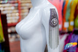 Silver/Crystal Beaded Rhinestone Epaulet, EP-019, EP-020 (sold per piece)