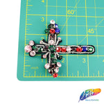 Multicolor Big Cross Rhinestone Beaded Applique, BA-051