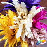 6-8" Stripped Coque Fringe (1/2 Yard)