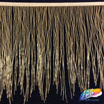 10 1/2" Gold Variegated Beaded Fringe, FR-017