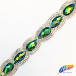 3/4" Teardrop/Cateye Infinity Iron on Trim, IRT-012