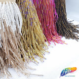 5 1/4" Variegated Beaded Fringe with Bugle and Seed Beads, FR-018