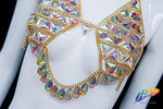 Chained Crystal AB Stone Bra Top, XY5000