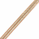 3/8" 2-Row Rhinestone Chain Iron on Trim, IRT-115