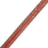 3/8" 2-Row Rhinestone Chain Iron on Trim, IRT-115
