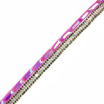 1/2" Neon AB Stone Rhinestone Iron on Trim, IRT-118