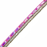 1/2" Neon AB Stone Rhinestone Iron on Trim, IRT-118